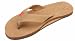 Rainbow Sandals Men Premium Leather Single Layer USC Logo, Sierra Brown, Medium (8.5-9.5)