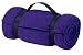 NEW Port & Company - Fleece Value Blanket with Strap Purple-OSFA