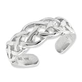 Celtic Knot Toe Ring - Sterling Silver QR851