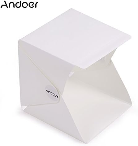 Andoer Portable Folding lightbox Photography Studio Softbox LED Light box for iPhone Samsang HTC Smartphone Digital DSLR Camera