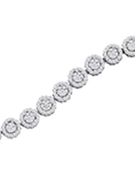 4.00CTW DIAMOND FLOWER BRACELET