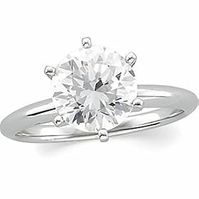 This 5.39 Carat Diamond may very well be the Biggest Diamond Ring on Amazon!!! 14K White... by 