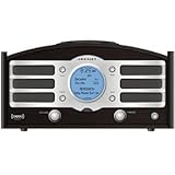 Crosley Radio Two-In-One Retro Portable Clock Radio Explorer 1 in Black
