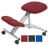 Trexus Kneeling Office Chair Steel Framed on Castors Gas Lift Seat H480-620mm Burgundy