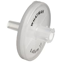 Whatman 6784-2504 PTFE Puradisc 25 Syringe Filter, 0.45 Micron (Pack of 50)