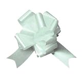 Pull Bows - 10 White pull bows - great for pew bows, cars and gift wrapping