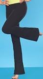 athletica womens clothes-Womens Jazzy Bootcut Pant by Athletique in Black, Medium