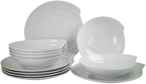 Creatable 15024 1 Tafelservice Twister 12-teilig, wei&szlig;