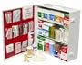 Swift 34-180LF Medium Industrial First Aid Kit in White Metal Box, Suitable for Wall Hanging with 2 Shelves and a Red Liner