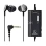 Audio-Technica ATH ANC23 QuietPoint - Headphones ( in-ear ear-bud ) - active noise canceling - black