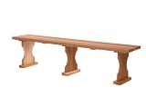 Outdoor Living : 6' Western Red Cedar Wood Outdoor Patio Backless Bench