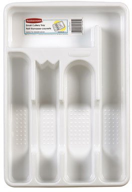 Small Cutlery Tray, White