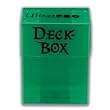 GREEN - Ultra PRO Textured Gaming Deck Box - Includes 50 Pack of Standard Size Deck Protectors and Sleeves