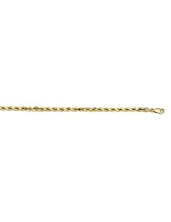 14K Gold Y Rope D.C. 3-3.8mm Necklace 24 Inch