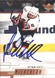Steve Duchesne, Ottawa Senators, 1996 Fleer Autographed Card
