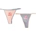 Green Bay Packers Ladies Pink & Gray Two-Piece Thong Underwear Set, X-Large (8)