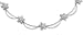 18K White Gold Designer Starfish Necklace with Pave Diamonds .40ct