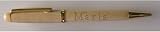 Maple pen with engraved name Marla