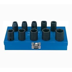 10 Piece 1/2in Square Drive Expert Hi-Torq Metric and storage caase