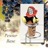 Fireman Cork Bottle Buddy Wine Stopper