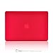 TopCase Rubberized Hard Case Cover for 11-Inch Macbook Air - Red