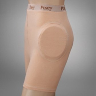 Posey Hipsters EZ-On Brief with High Density Poron Pads Large (Waist 34-38