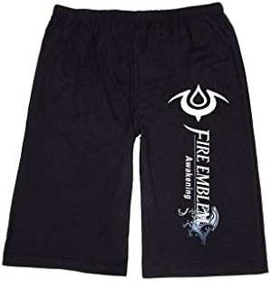 HAIHX Men's fire emblem Lounge breeches Shorts Pants L Black