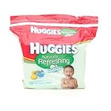 Huggies Baby Wipes, Naturally Refreshing, Cucumber and Green Tea, 128 ea
