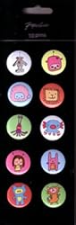 Paperchase Mini Buttons Mutant Set