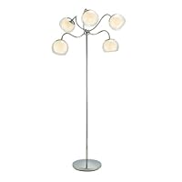Adesso Times Square Floor Lamp, Chrome