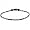 Phiten Titanium Therapeutic Necklaces Black Small(18 Inch)