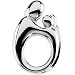 14K White Gold Mother and Child Twins Pendant by Janel Russell