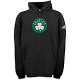 Boston Celtics NBA Hoodie, Hooded Sweatshirt, Sewn Logo, Black (Large)