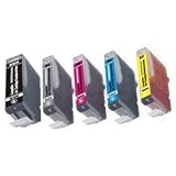 12 Pack Compatible Cartridges for Canon Cli-221 & Pgi-220 (4ea Black + 2ea Photo Black + 2ea Cyan + 2ea Magenta + 2ea Yellow )