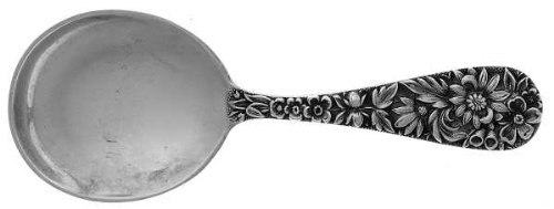 Kirk Stieff Repousse (Sterling, 1828, No Monograms) Small Baby Spoon, Sterling Silver