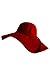 Red Wide Brimmed Wool Floppy Hat