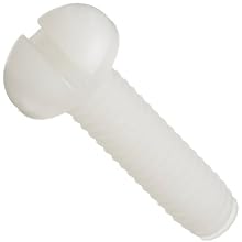 Nylon 6/6 Machine Screw, Pan Head, Slotted Drive