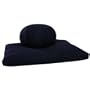 Buckwheat Zafu and Zabuton Meditation Cushion Set (2pc), Black