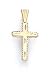 14k Diamond-Cut Cross Pendant