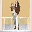 Dream Baby L790W Hallway Swing Closed Security Gate Value Package White with Extensions Included