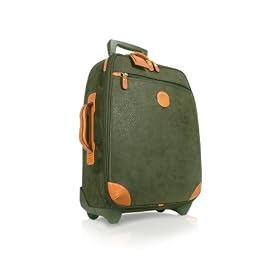 Bric's Life - Olive Micro-Suede and Leather Medium Wheeled Carry-on Upright