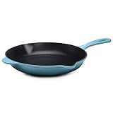  : Le Creuset Enameled Cast-Iron 10-1/4-Inch Skillet with Iron Handle, Caribbean