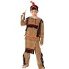 Wild West Style Indianerkostüm, Shirt, Hose und Kopfschmuck, Größe 116/128