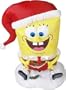 4Ft. - Gemmy Airblown SpongeBob Squarepants Christmas Inflatable