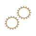 Antiqued Brass Stamping Steampunk Open Gear Cog Wheel Medium 19mm (2)