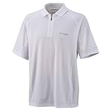 Columbia Sportswear Gen 2 Freezer Polo Shirt (Large, White, Cool Grey)