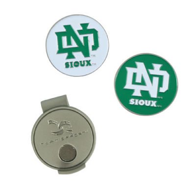North Dakota Fighting Sioux Golf Hat Clip Ball Marker