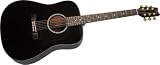 Washburn D100 Acoustic Guitar, Black