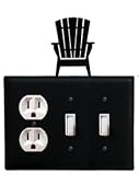 Adirondack - Single Outlet, Double Switch Electric Cover