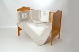 The Ultimate Complete Nursery Cot Bedding Set - Vanilla & Fudge